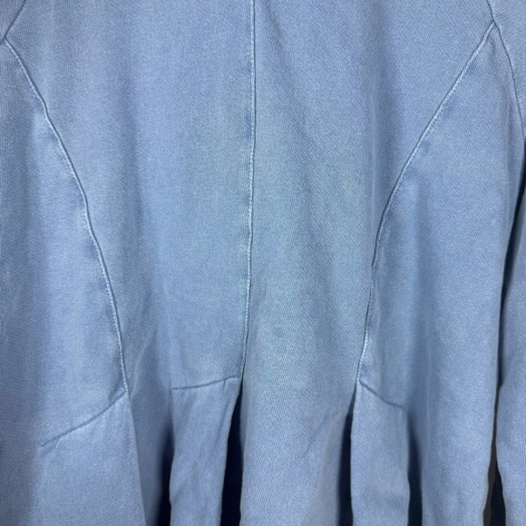 Pilcro by Anthropologie Flynn Blue Peplum Hoodie Size Large - Picture 6 of 16